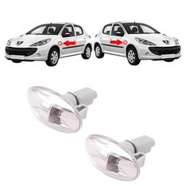 appRUN 2x Side Marker Indicator Repeater Light Lamp For Peugeot 1007 107 206 307 Expert Partner Citroen C1 C2 C3 C5 Xsara Dispatch Berlingo 6325G3