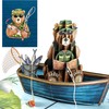 Liif Fishing Fathers Day Card, Fathers Day Pop Up Card,