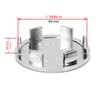 Wheel Center Cap, Outer Diameter 2.1 inches (54 mm), Inner