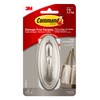 3M Command 17053BN Traditional Plastic Hook, Large, Brushed Nickel