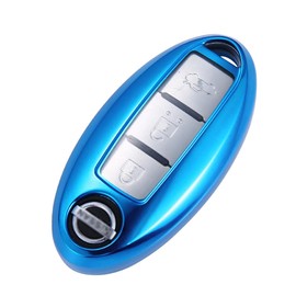 [Kinotaka] Nissan/Mitsubishi ek Cross EV Car Serena Smart Key Case for New Serena C27 Serena C26 Serena C25 / Tiana / Tiida / Murano / Elgrand E52 Elgrand E51 Double-Sided Electric Sliding Door TPU