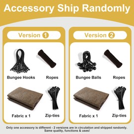 Shade&Beyond Customized Size 90% Sun Shade Cloth with Grommets, 08' X 12' Pergola Shade Cover Canopy, Mesh Tarp Sun Screens for Patio, Outdoor, Garden, Backyard, Mocha, GN02