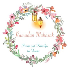 Ramadan Mubarak Decor for Ramadan Round Stickers 2.5 Inch Pack of 12 DIY Gifts Labels Party