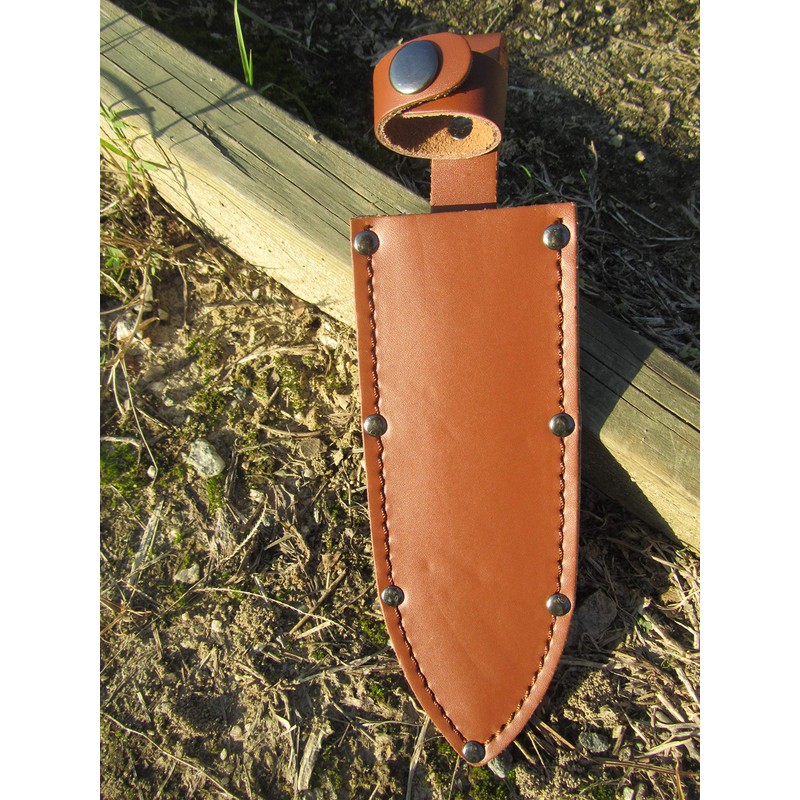 RiverView Enterprise Knife Sheath Riveted Genuine Leather - Up to