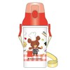 Square Bear School Antibacterial Dishwasher Safe One-Touch Bottle (Red) 811008