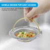 haodex Kitchen Sink Strainer Stainless Steel with Handle (3, Outer