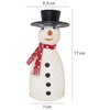 B2S BACK2SEASON Fence Figurine Snowman Iron Winter Fence Decoration Fence