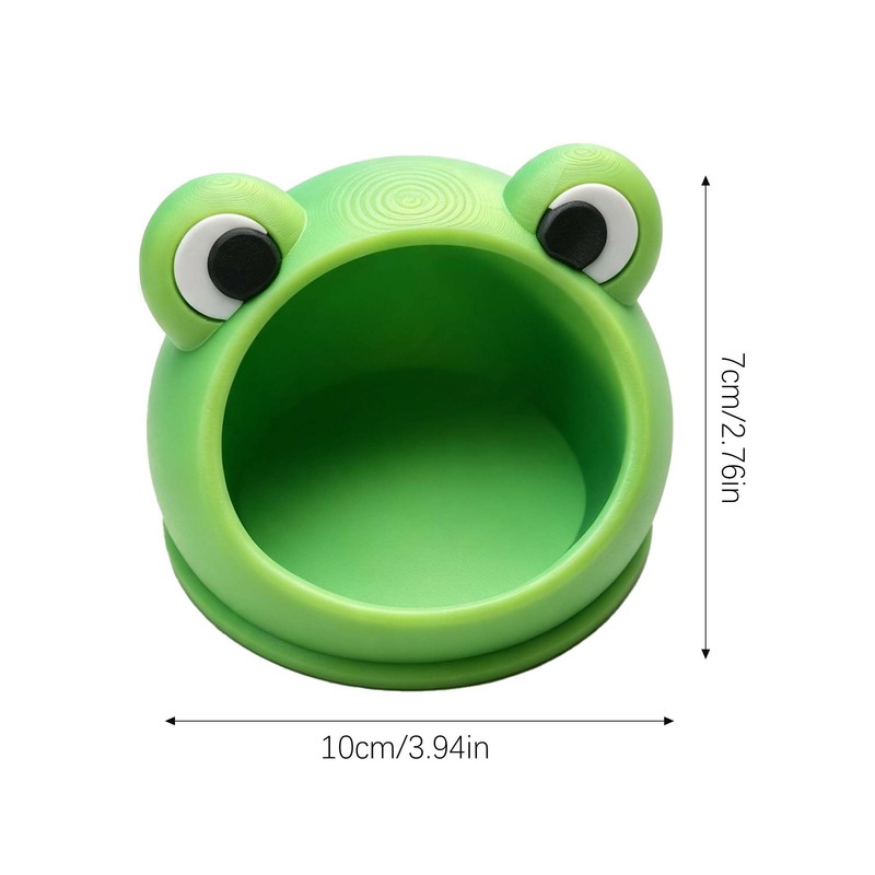 Open Mouth Frog Trinket Tray, Cute Frog Figurine Desktop Storage