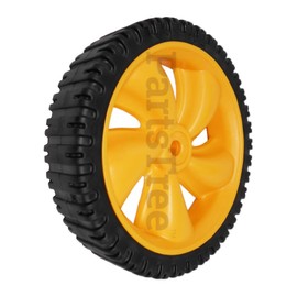 MTD Genuine Part 734-04087 Genuine Parts Wheel Assembly, 8 x 1.8 - Yellow OEM Part for Troy-Bilt Cub-Cadet Craftsman Bolens Remington Ryobi Yardman Y