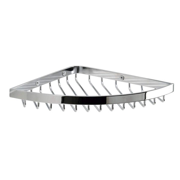 Relinse Wire Tray Corner Shaped Vanity Shelf Bathroom Toiletries Stainless