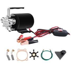 Smartbot 12 Volt 330 GPH Utility Transfer Pump - Portable Water Pump with suction hose kit, for Efficient Water Removal in Aquariums, Pools, RVs, and More