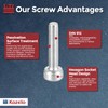 Kozelo 100pcs Socket Head Cap Screws - [M3-0.5 x 14mm]