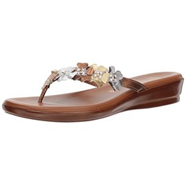 ITALIAN Shoemakers Women's, Emina Sandal (7, Metallic/Multi, numeric_7)