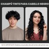 YOURTONE Tinte para El Cabello Negro Natural Champú Instantáneo y