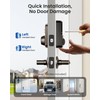 Veise Keyless Entry Door Lock with 2 Lever Handles -