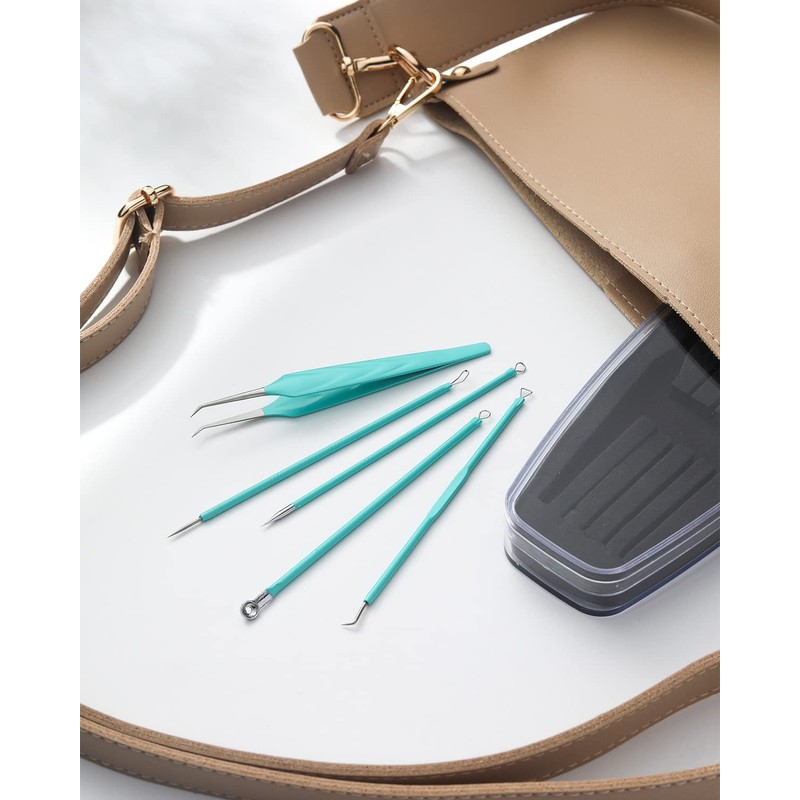 BEZOX Blackhead Remover Tool Kit - Pore Extractor Tools for