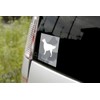 Golden Retriever Dog Sticker Premium Silhouette Gray Medium MK-2