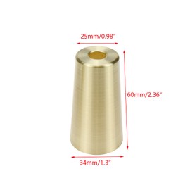 Savagrow 4pcs Gold Furniture Feet Cover 2.36" Heigth Round Metal Table Chair Sofa Feet Cover Cap