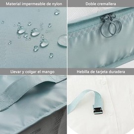 Organizador de Viaje para Maletas - Set de 9 Bolsas Organizadoras de Viaje - Organizador de Equipaje Impermeable para Ropa, Ropa Interior, Cosmticos, 