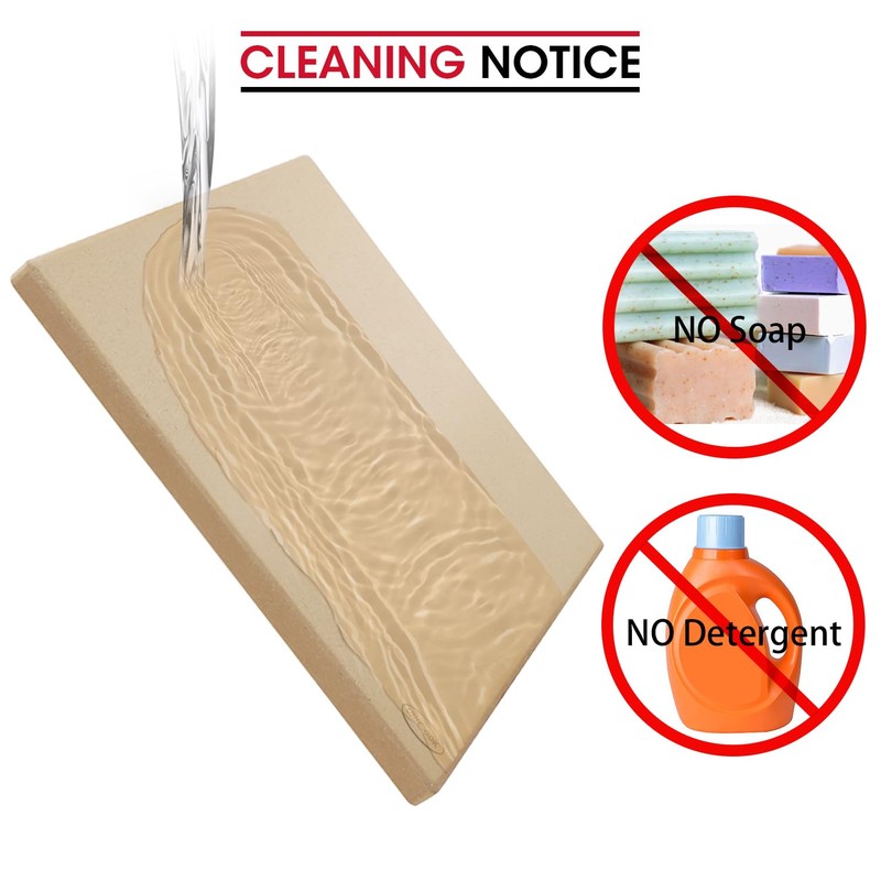 Unicook Extra Large Pizza Stone 18 Inch, Square Baking Stone