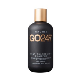 GO247 Mint Thickening Shampoo – Energizing Daily Cleanser with Peppermint & Menthol – Helps Support Fuller, Thicker-Looking Hair – Fresh Mint Scent, 8 Fl Oz