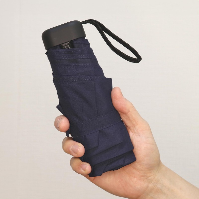 LIEBEN-0205 Flat Mini Umbrella, 19.7 inches (50 cm), Rain Umbrella,