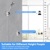 FEELSO No-Drill Shower Head Holder,Strong Adhesive Wall Mount, Adjustable Shower