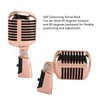 Professional Vintage Wired Microphone, Zinc Alloy Retro Dynamic Vocal Microphone
