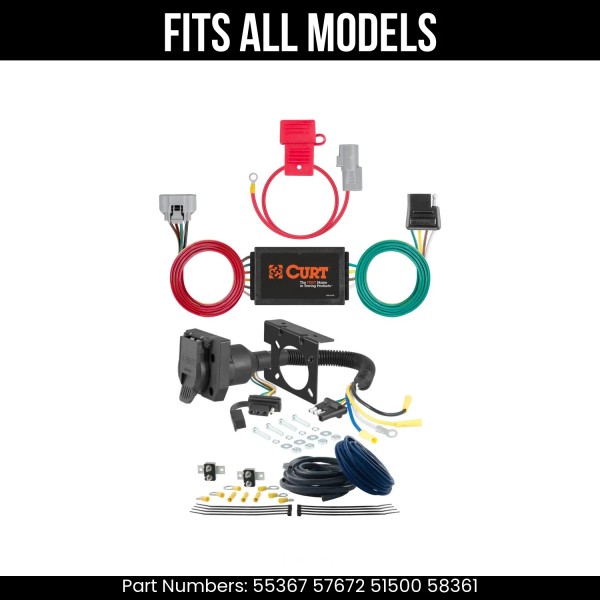 Curt For 2000 Toyota Tundra 7 Pin Trailer Wiring Plug