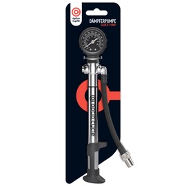 Optio Cycle Shock Pump Bicycle 600 PSI 40 Bar Bicycle Pump with Pressure Gauge - High Pressure Pump Fork Pump Damper Pump Air Pump Bicycle Suitable for Shock Absorbers Rockshox, Fox, Manitou