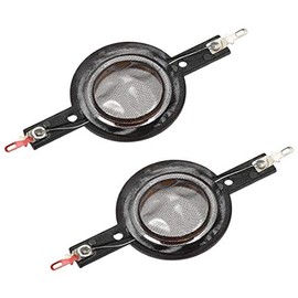 sourcing map 2 x Tweeter Voice Coil 25.5 mm Audio Speaker Silk Film Membrane Drive Head 43 mm