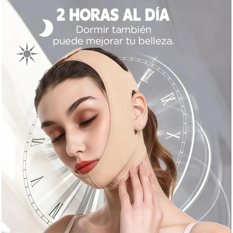 Mentonera Faja Reduce Arruga Papada Parche Para Afinar Nariz