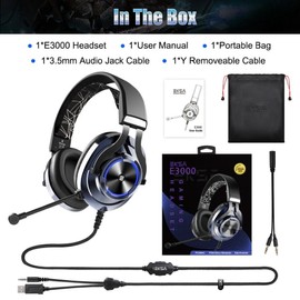 EKSA E3000 Gaming Headset with RGB light