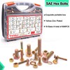 Twidec/808pcs Grade 8.8 Hex Head Nuts and Bolts Assortment Kit,SAE