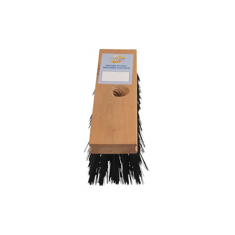 Spill Magic 204BR Removable Broom Head with Heavy Duty Bristles