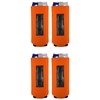 Blank Magnetic Slim Can Coolie (Orange, 4 Pack)
