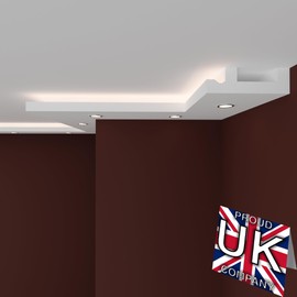 FAST DECOR Premium 20cm Sample Product Coving for Ceilings Polystyrene, !Variation Available! Coving for Ceilings, Cornice Coving, Polystyrene Coving for Ceiling Moulding Lightweight