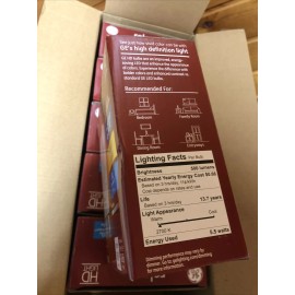 GE 12 Bulbs GE relax HD LED Light 60w Replacement 2700K 500 Lumens bulbs