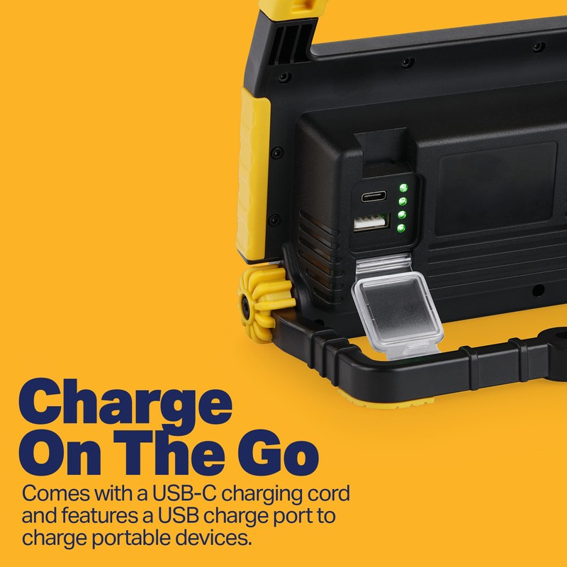 LUXPRO Bright 2849 Lumen Rechargeable Work Light - Large, 2849