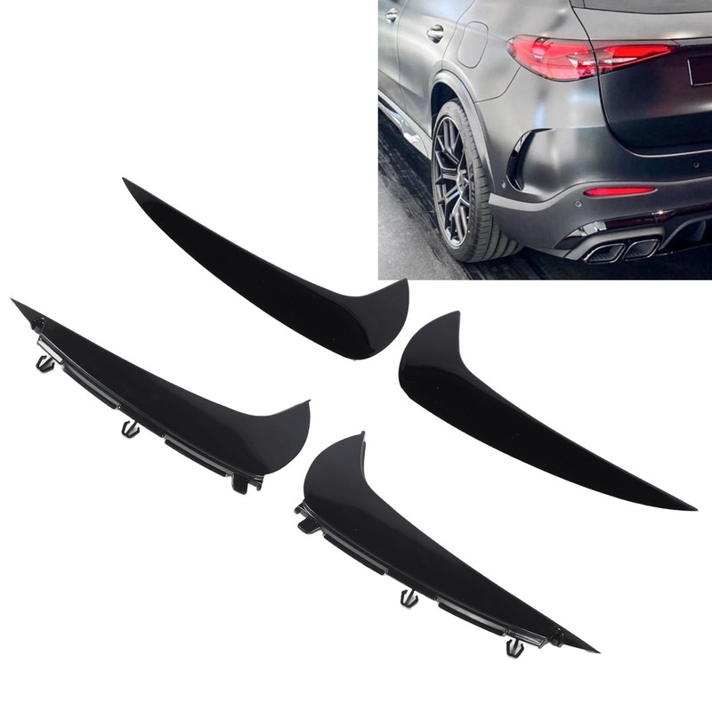 1 Pair Rear Bumper Spoiler Air Vent Cover Left Right