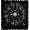 Indian Consigners Gold Zodiac Altar Tarot Table Cloth Witchcraft Spread