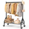 EAGMAK Heavy Duty Clothes Rack Load 420 LBS, Rolling Garment