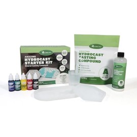Alumilite HydroCast Starter Kit - Versattile Casting Kit for Beginners, with Matte Ceramic Like Finish for Your Decorative Art, Home Decor, Coasters Jewelry, Planter Pots & More!