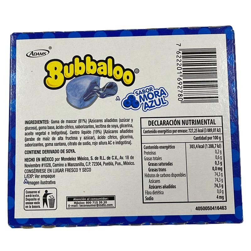 Bubbaloo 5 Sabores Gum Bubblegum - Specification: Piña Chamoy