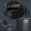 MICTUNING Heavy Duty 7 Way Plug Inline Trailer Cord with