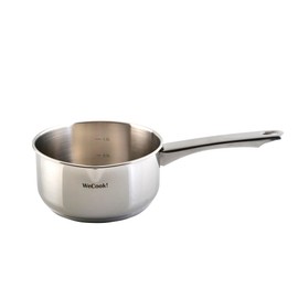 Wecook! Saucepan 18 cm, small saucepan, induction 2.1 litres, stainless steel, stackable, for small portions, single household