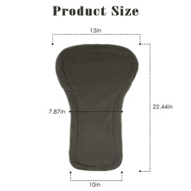 3 Pcs Oversized Diaper Inserts for Adult Cloth Diapers, Washable Reusable Diaper Inserts, 4 Layers Microfiber, 400ML Water Absorption, 22.4" L x 7.8" W