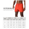 Superora Men's Running Shorts with Water Resistant Rear Pocket -