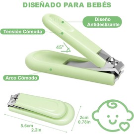 AXIDUN-Lima de uñas para bebé, Cortaúñas para bebé