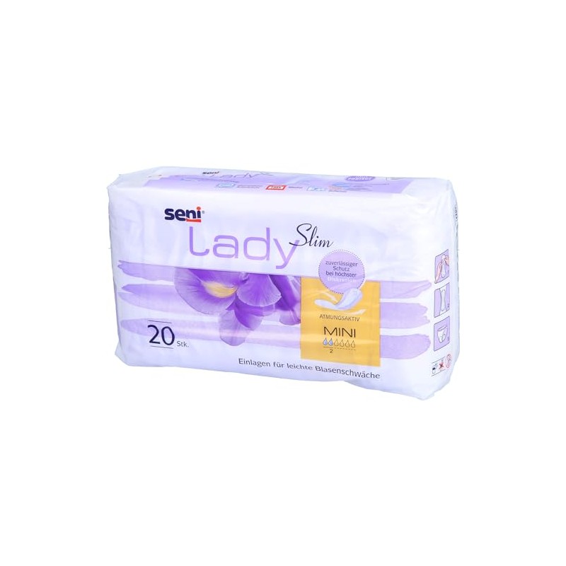 Seni Lady Slim Mini Incontinence Pads (Pack of 20)